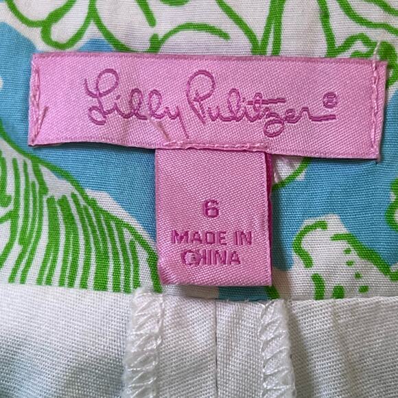 Lilly Pulitzer Women’s “Limeade Its a Jungle” Tropical Print Skort w/Pockets 6 - Picture 7 of 9